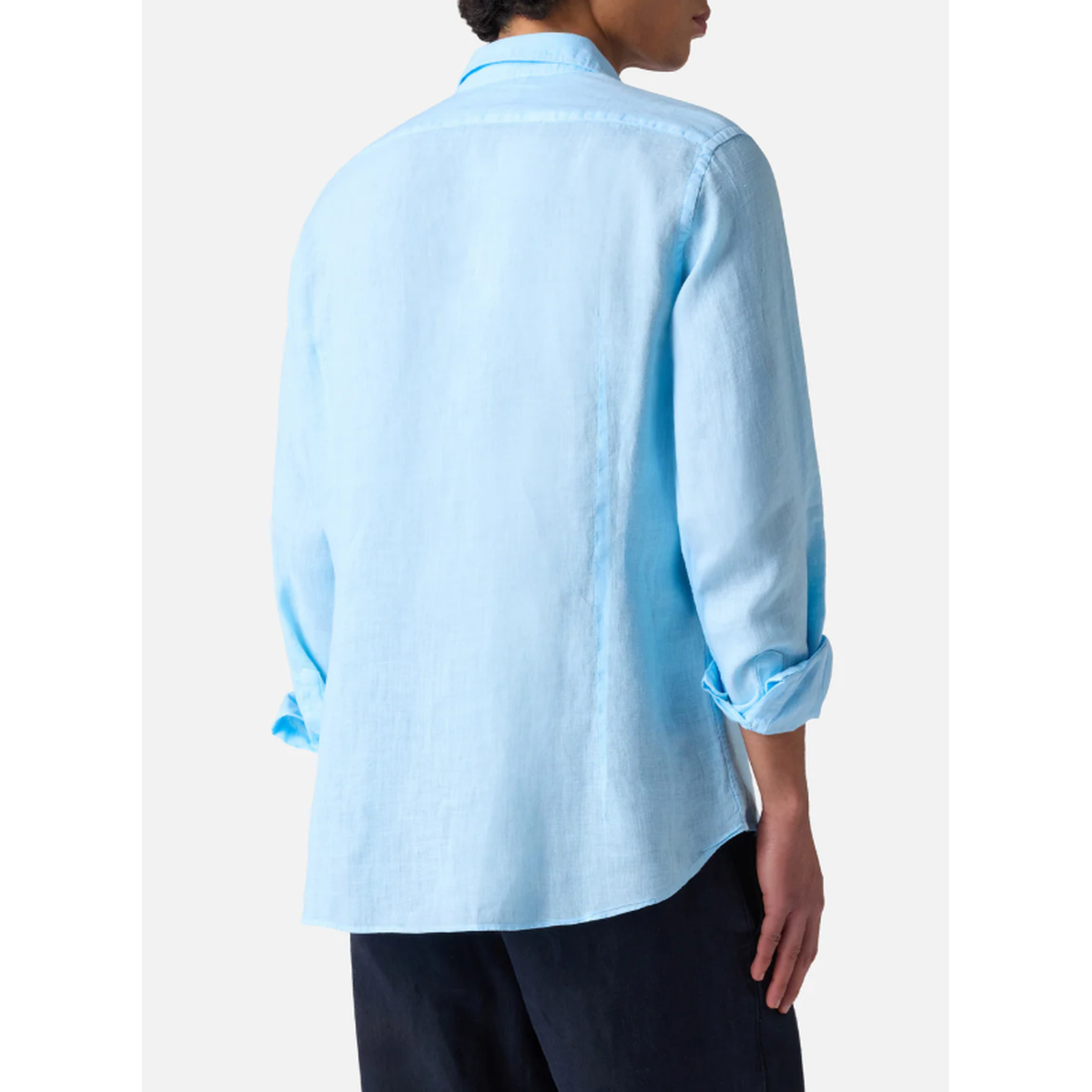 MC2 Saint Barth Pamplona Linen Shirt In Light Blue