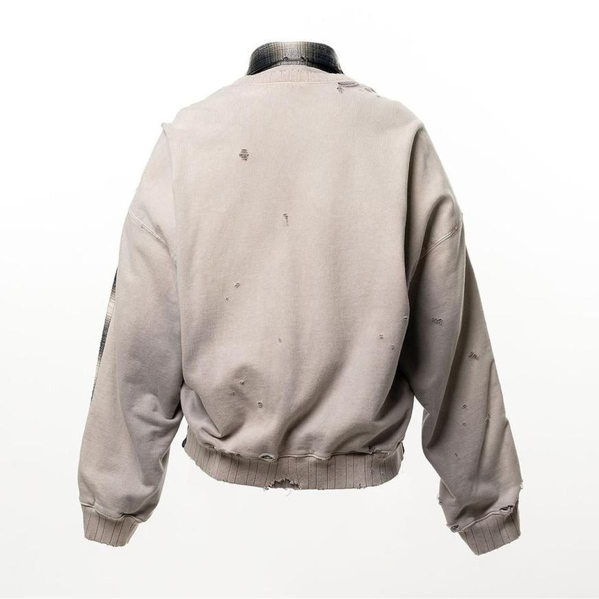 Maison Mihara Yasuhiro Front-Back Combined Check Shirt