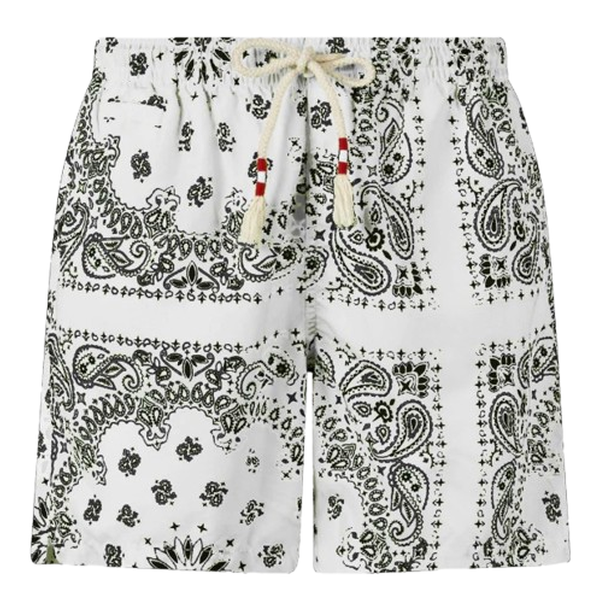 MC2 Saint Barth Caprese Swim Shorts in White Bandana Print