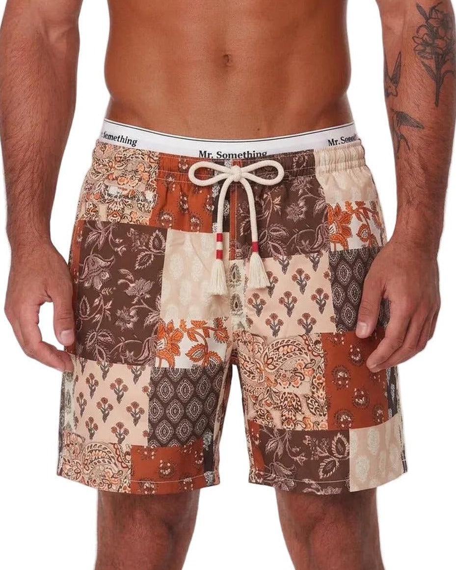 MC2 Saint Barth Caprese Swim Shorts in Sari Patch Print