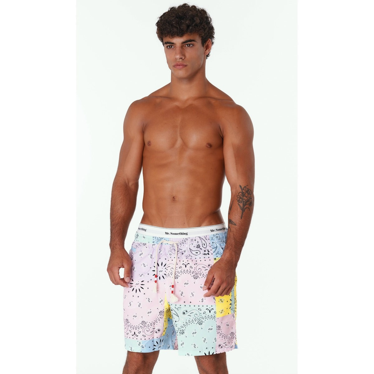 MC2 Saint Barth Caprese Swim Shorts in Colourblock Bandana