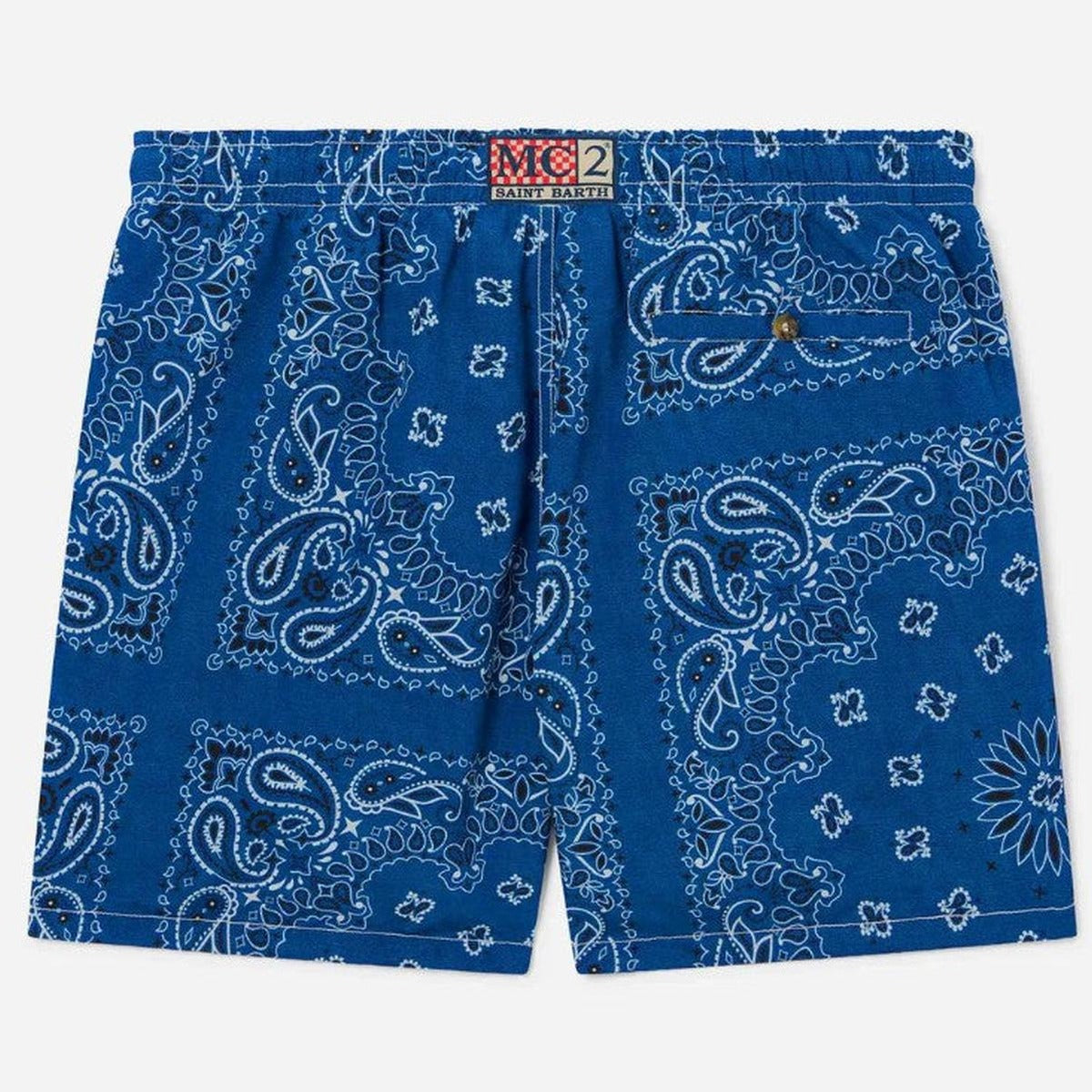 MC2 Saint Barth Caprese Swim Shorts in Navy Bandana