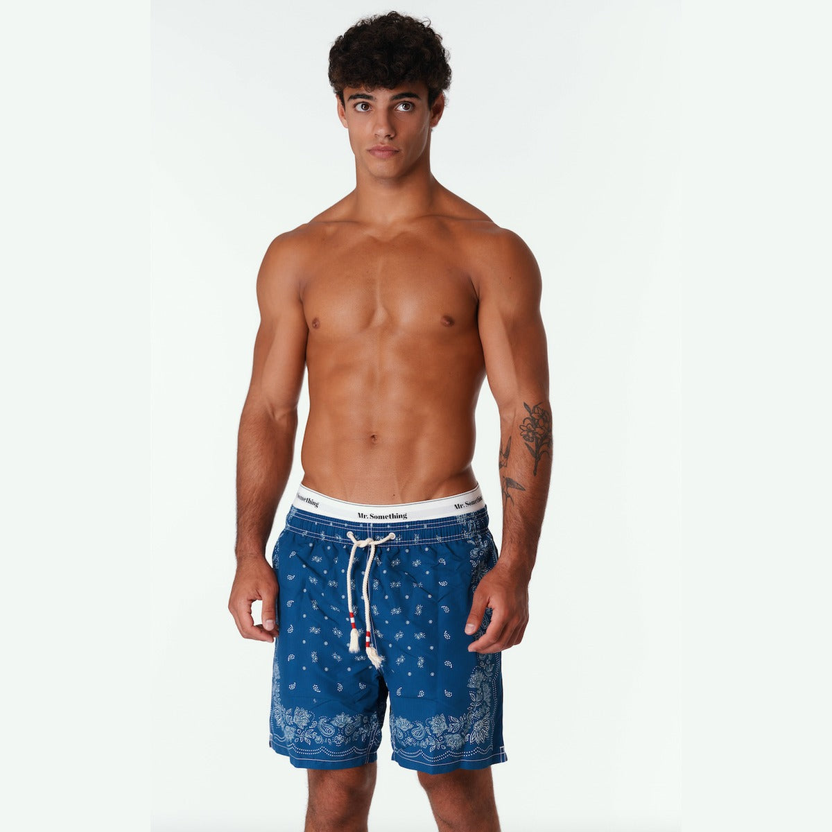 MC2 Saint Barth Gustavia Swim Shorts in Indigo Foulard