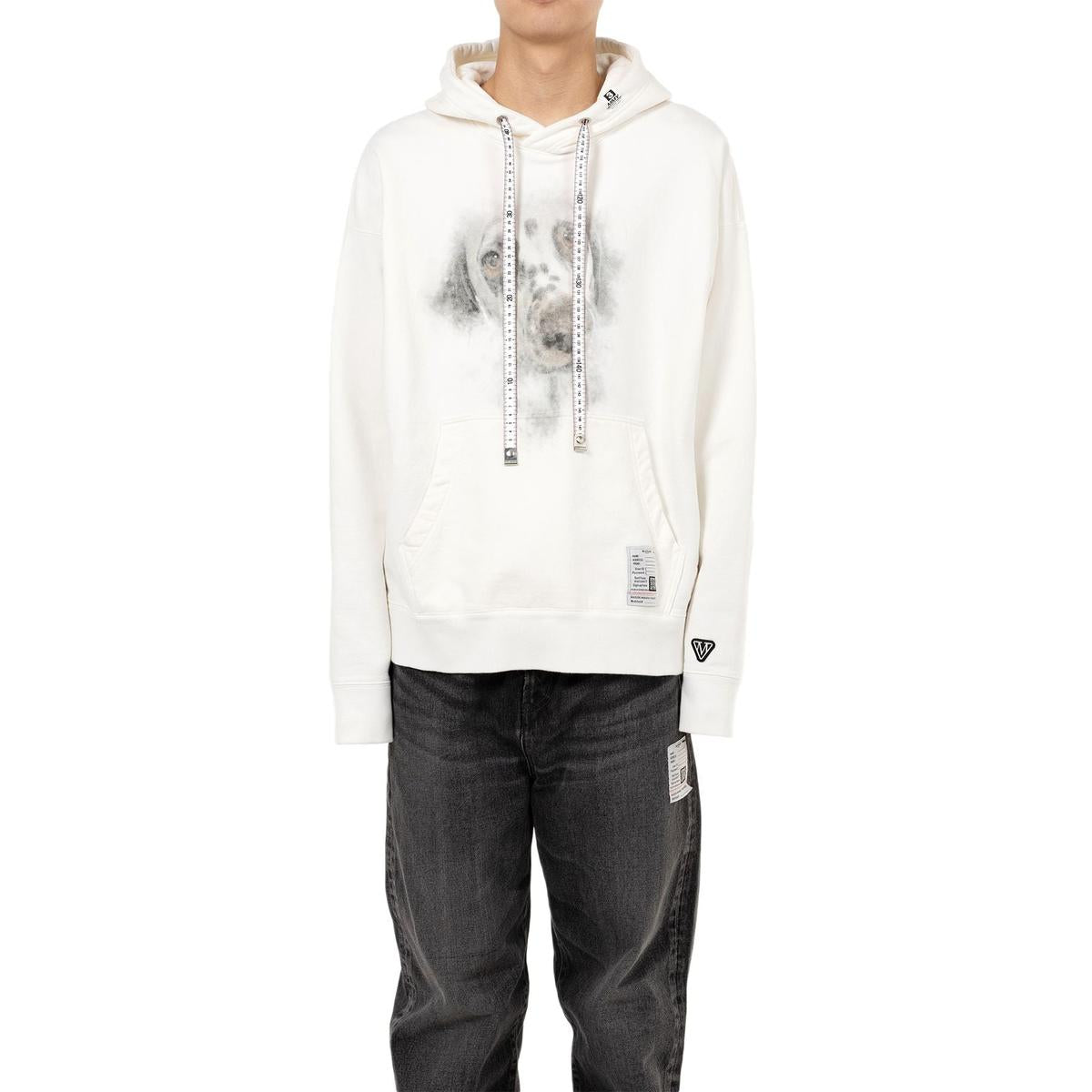 Maison Mihara Dog Printed Hoodie