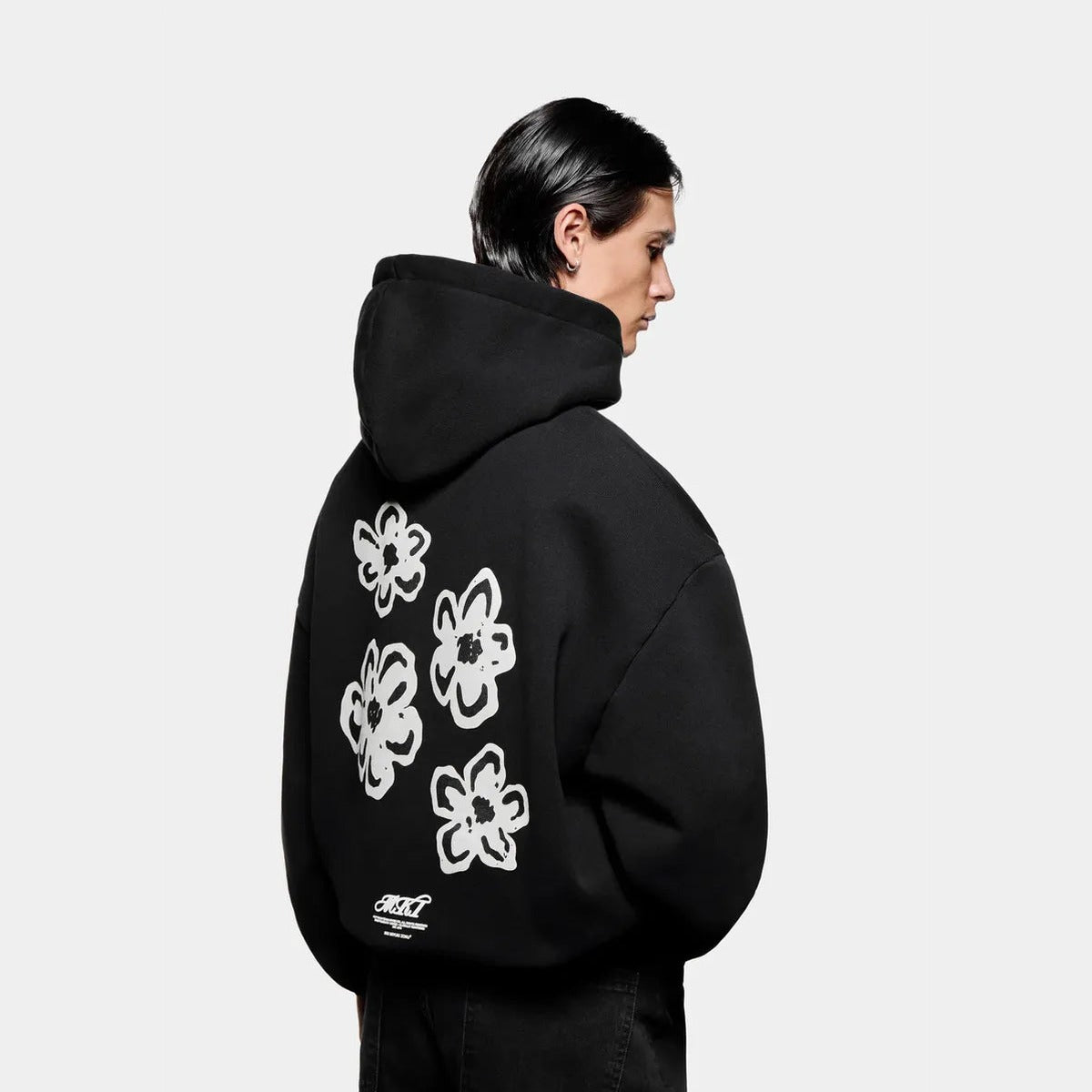 MKI Hibiscus Hoodie in Black