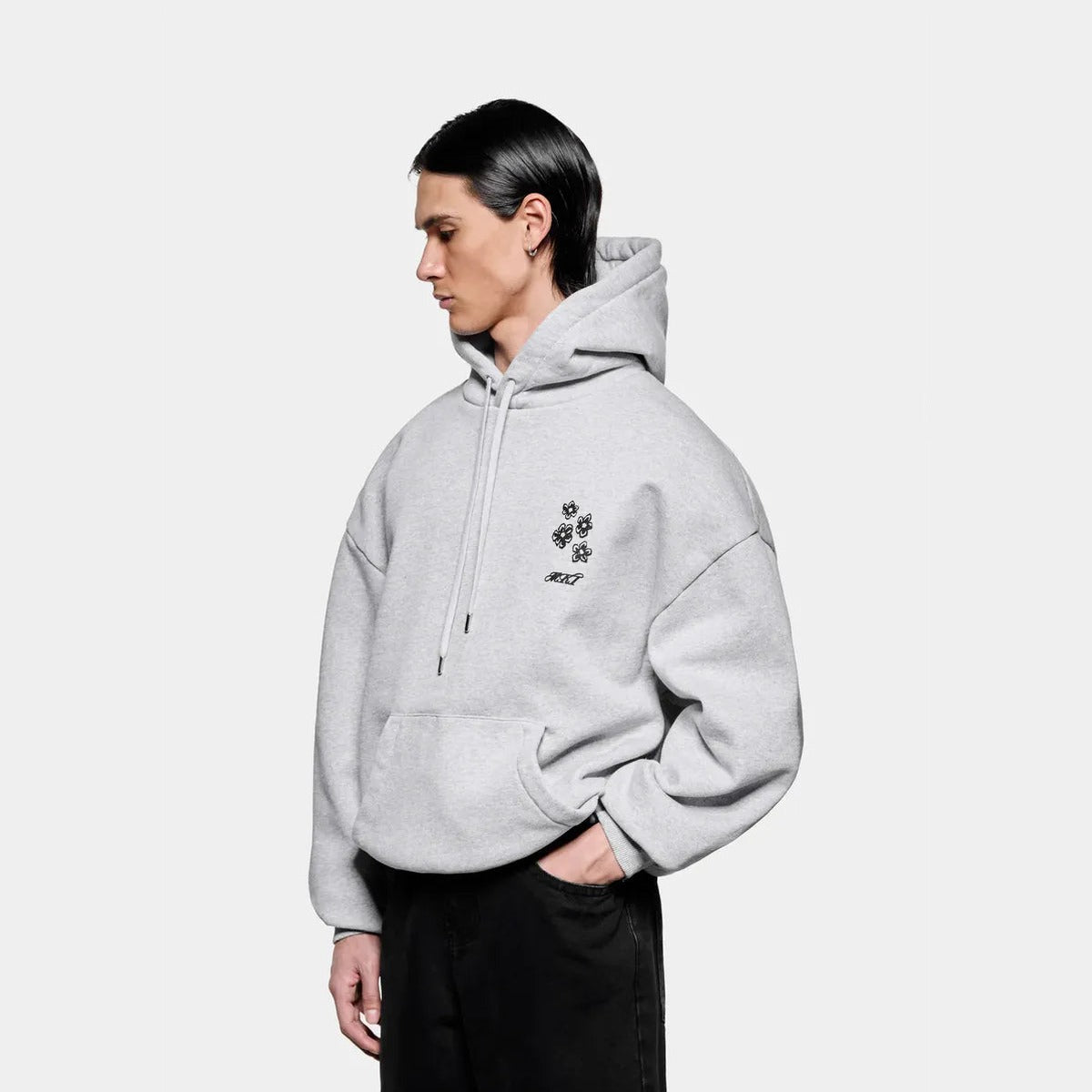 MKI Hibiscus Hoodie in Grey