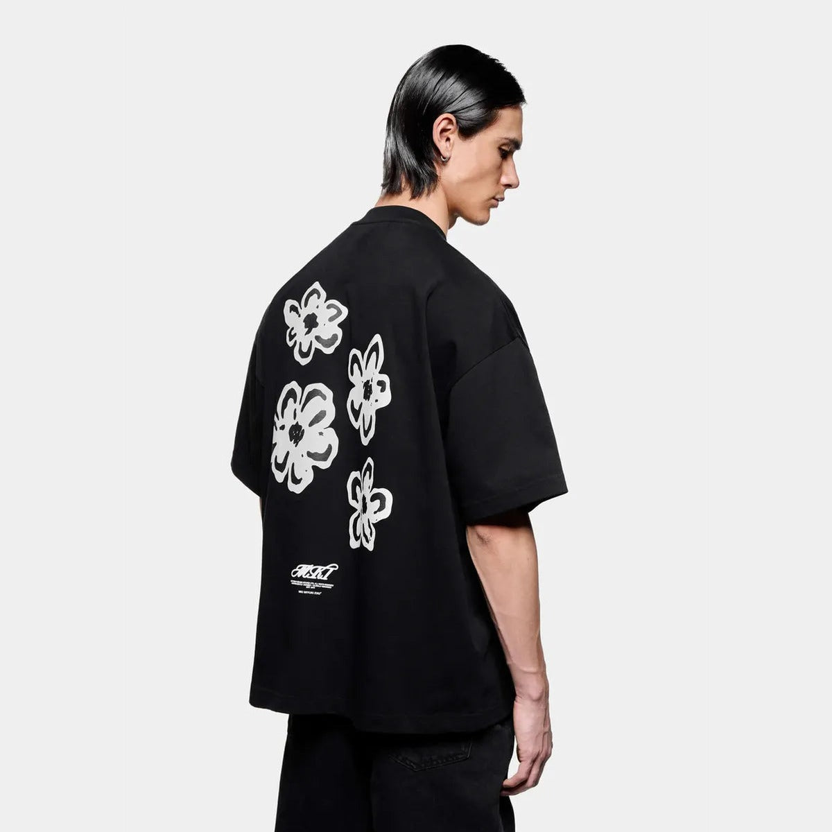 MKI Hibiscus T-Shirt in Black