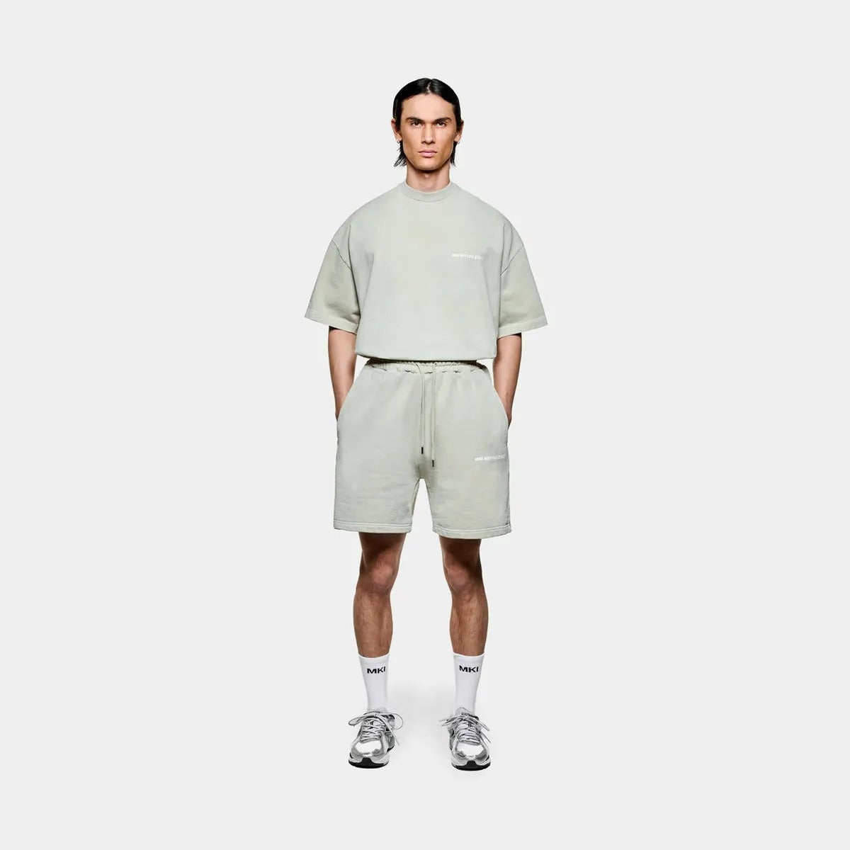 MKI Uniform Shorts in Pigment Cement