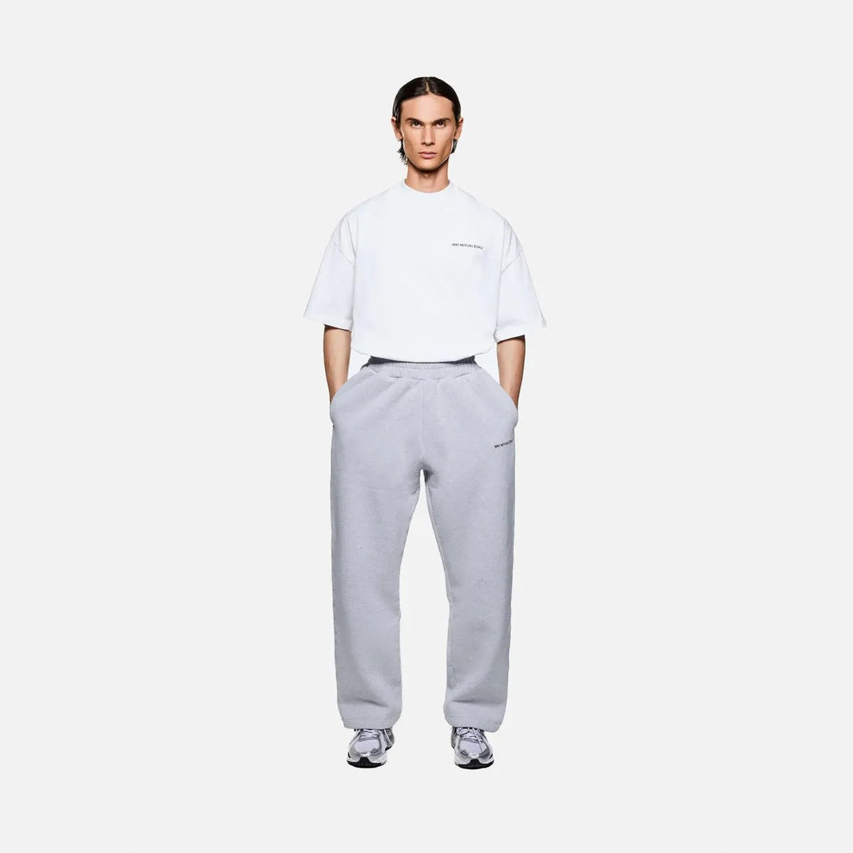 MKI Uniform Wide Leg Joggers in Grey