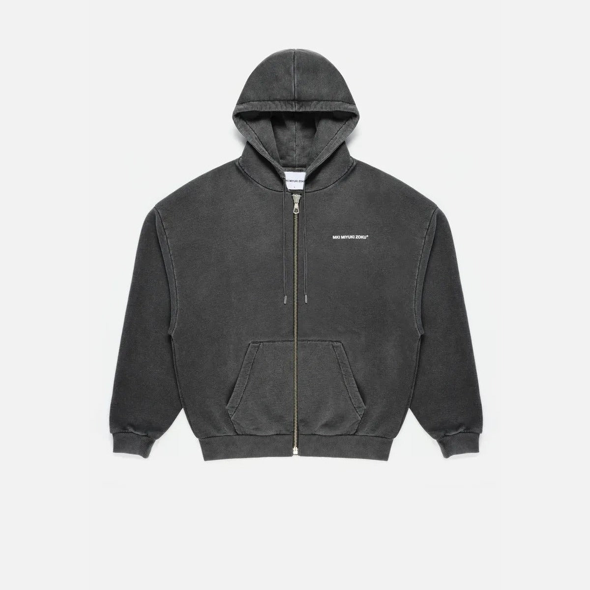 MKI Uniform Zip Hoodie in Pigment Black