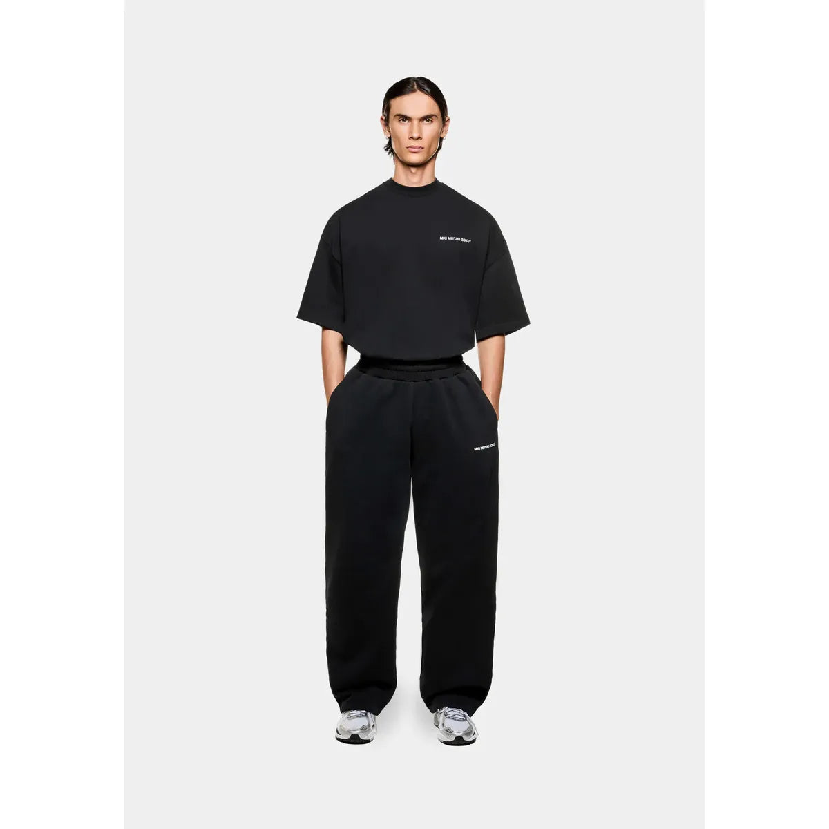 MKI Uniform Wide Leg Joggers in Black