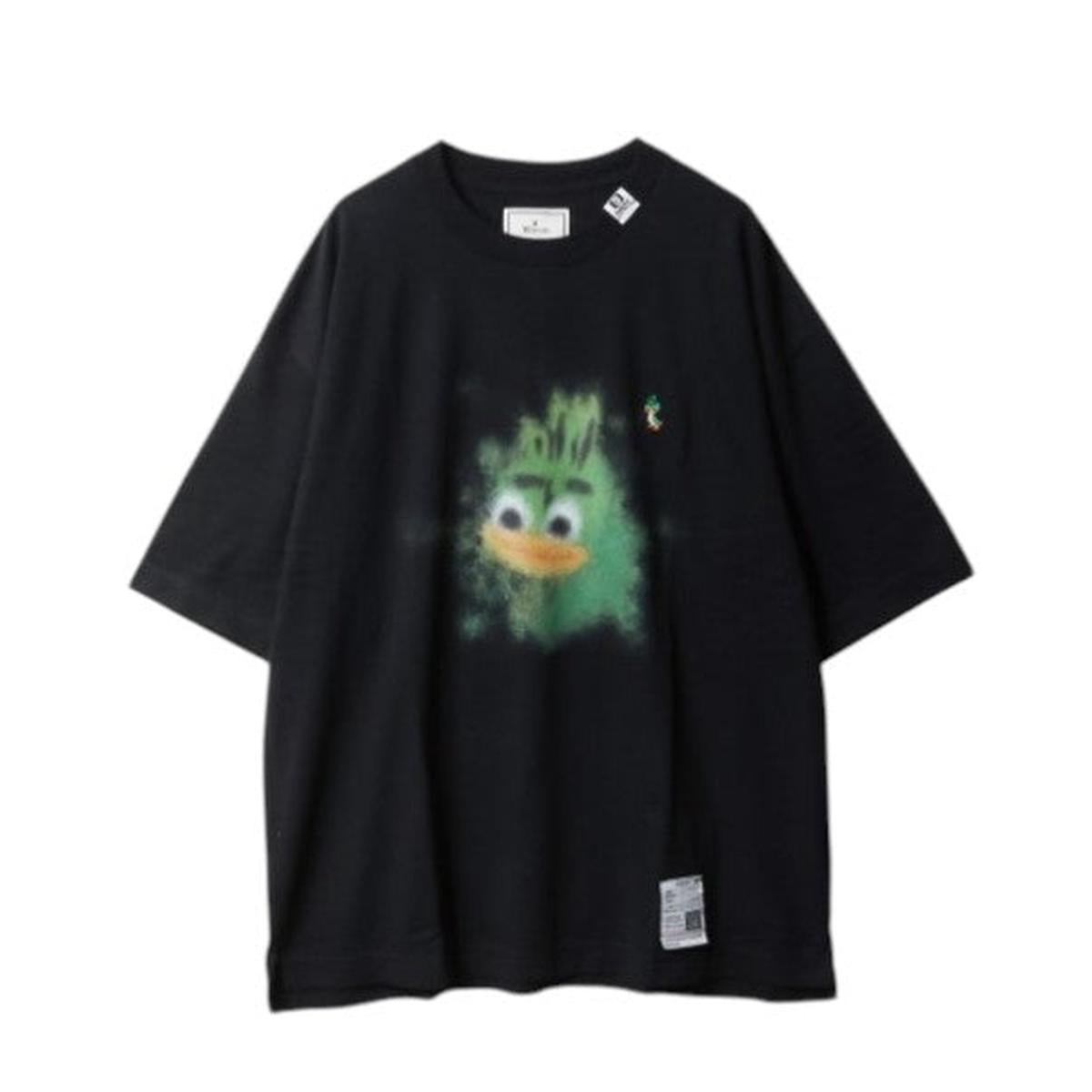 Maison Mihara Leon Printed Black T-shirt