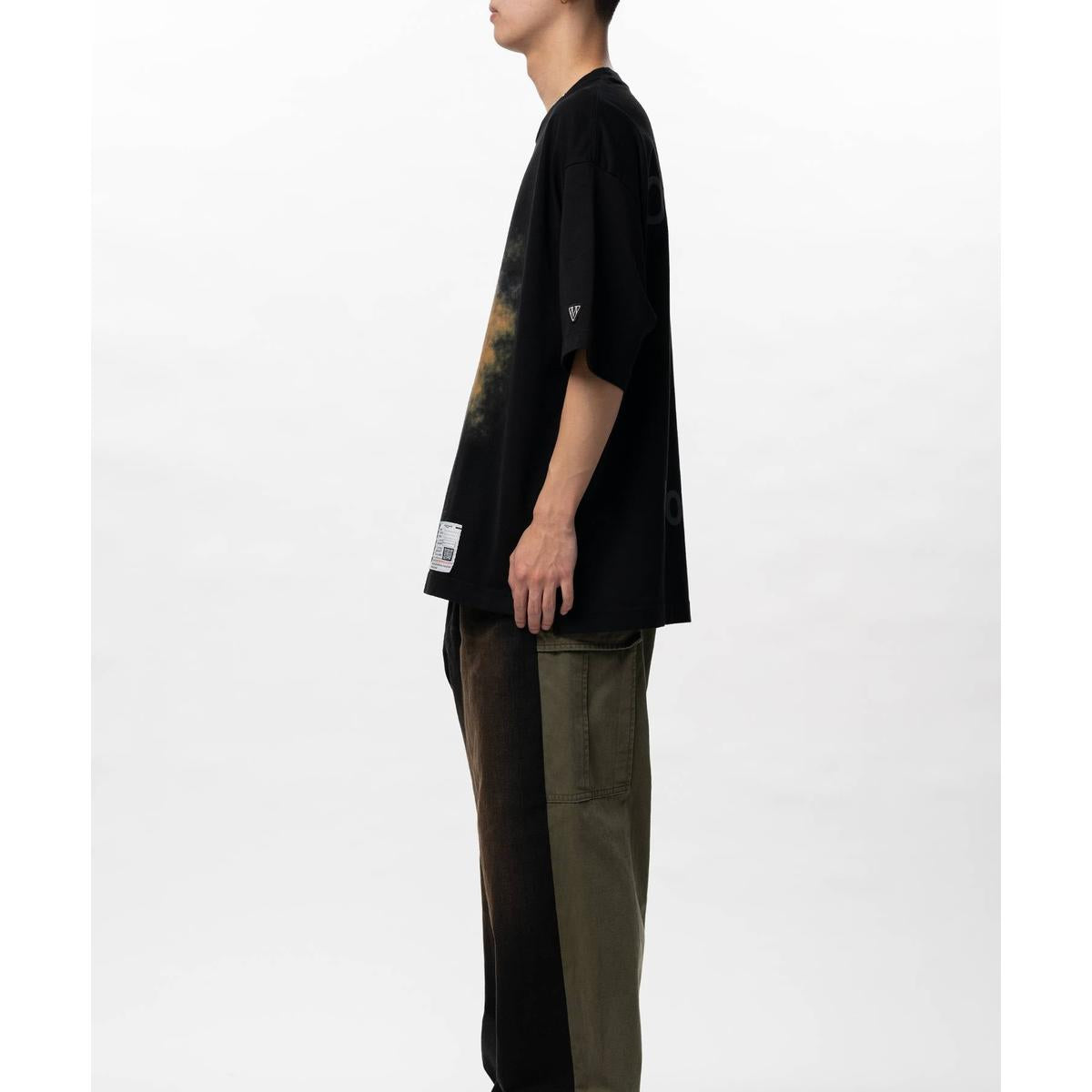 Maison Mihara Horse Printed Black T-shirt