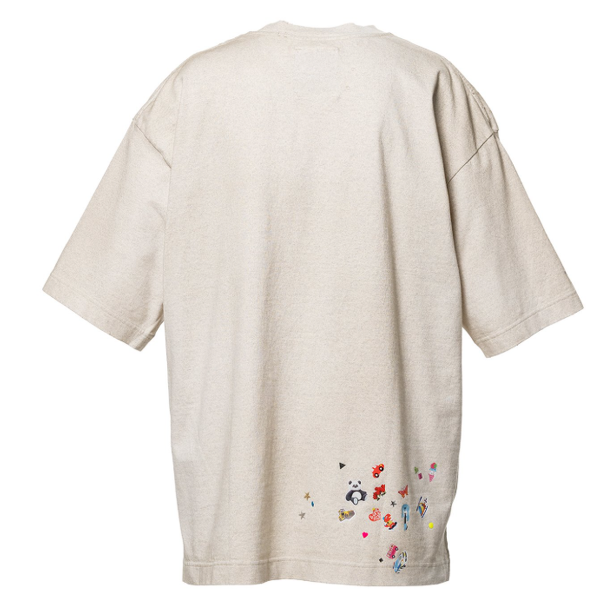 Maison Mihara Kids Sticker White T-shirt