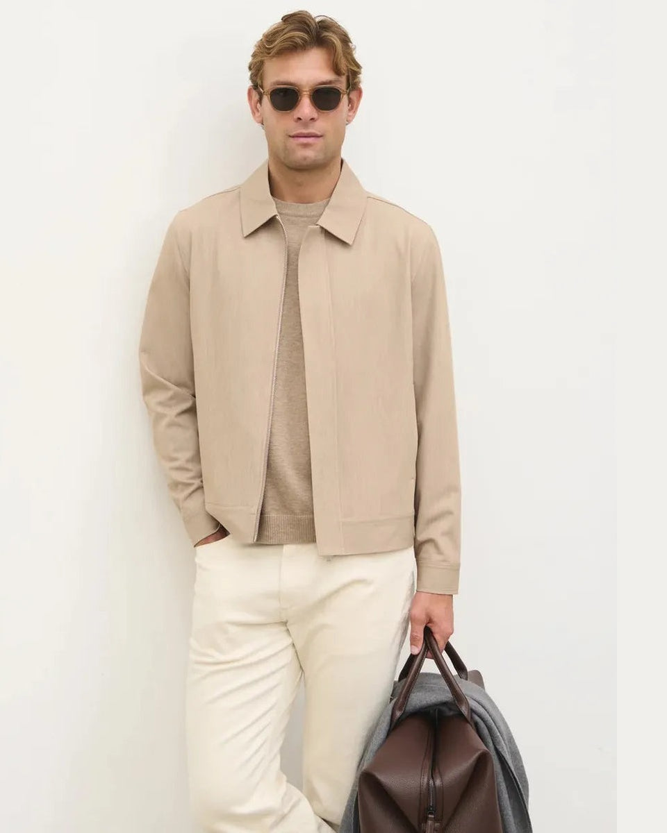 NOBL Danyal Linen Jacket in Beige