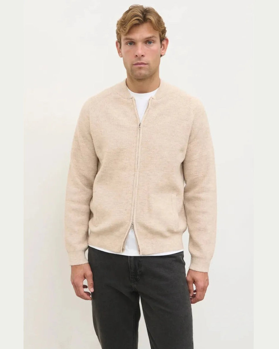 NOBL Felix Bouclé Bomber in Mocha