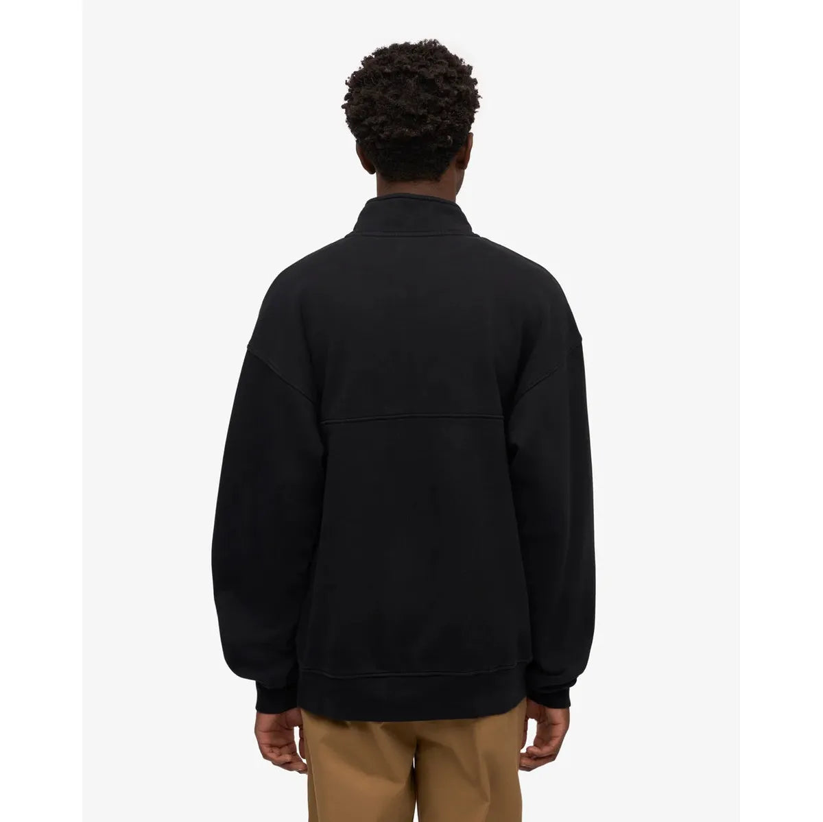 Colorful Standard Organic Quarter Zip - Deep Black