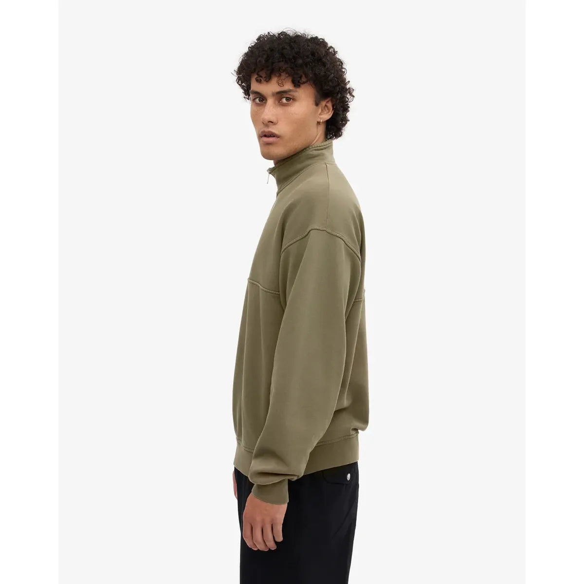 Colorful Standard Organic Quarter Zip - Dusty Olive
