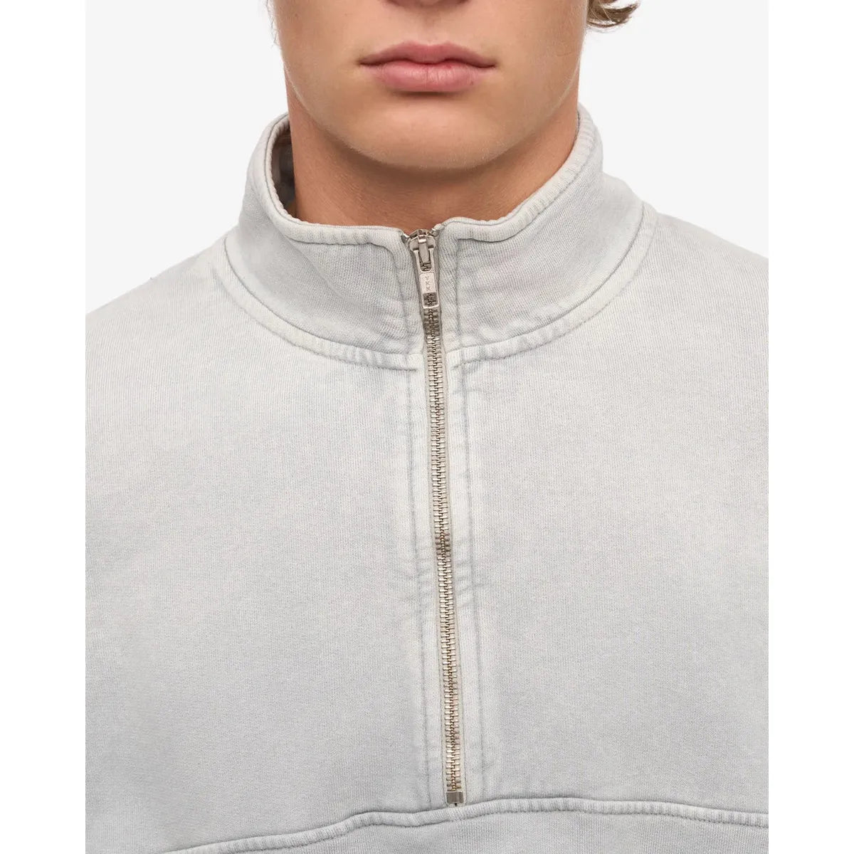Colorful Standard Organic Quarter Zip - Faded Grey