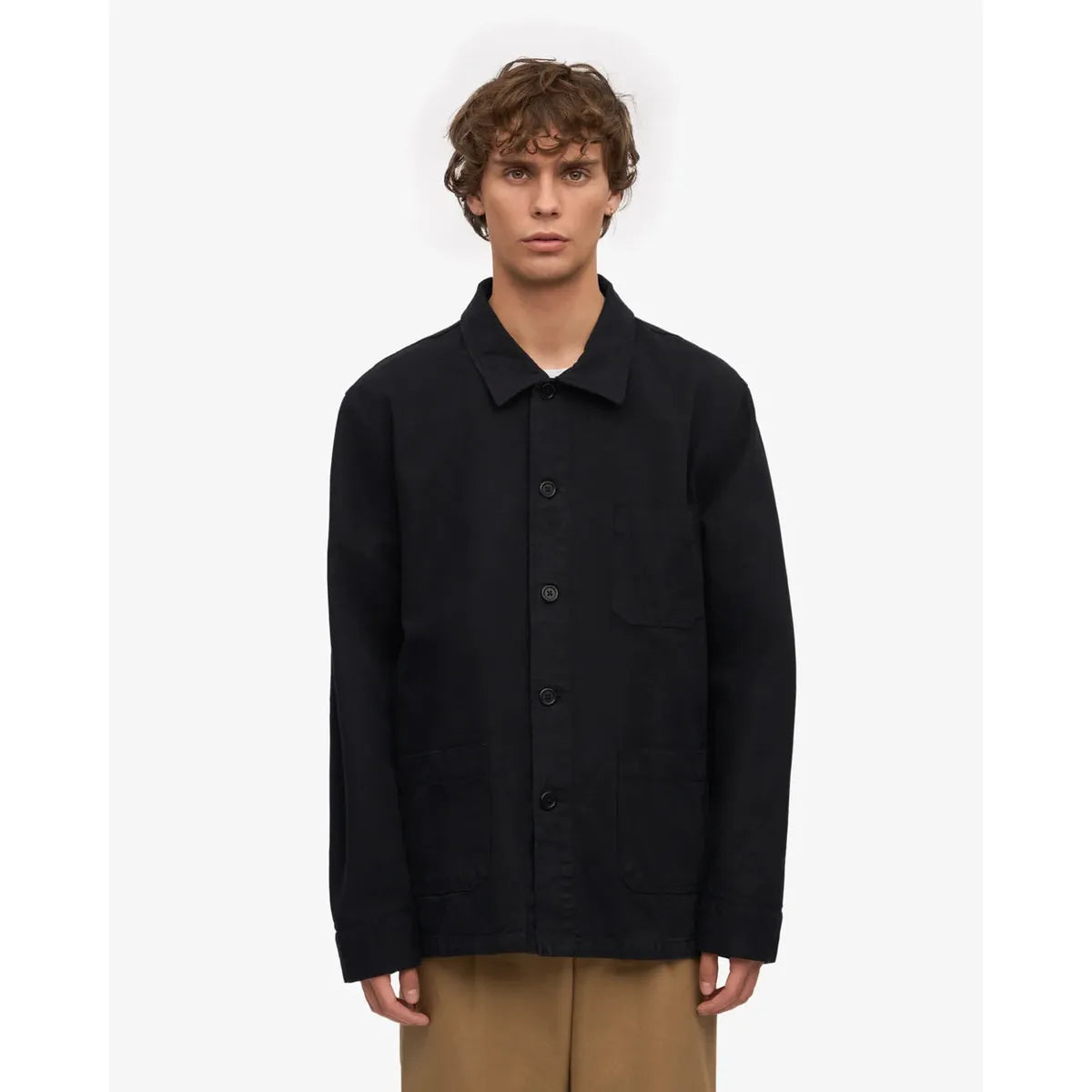 Colorful Standard Organic Workwear Jacket - Deep Black