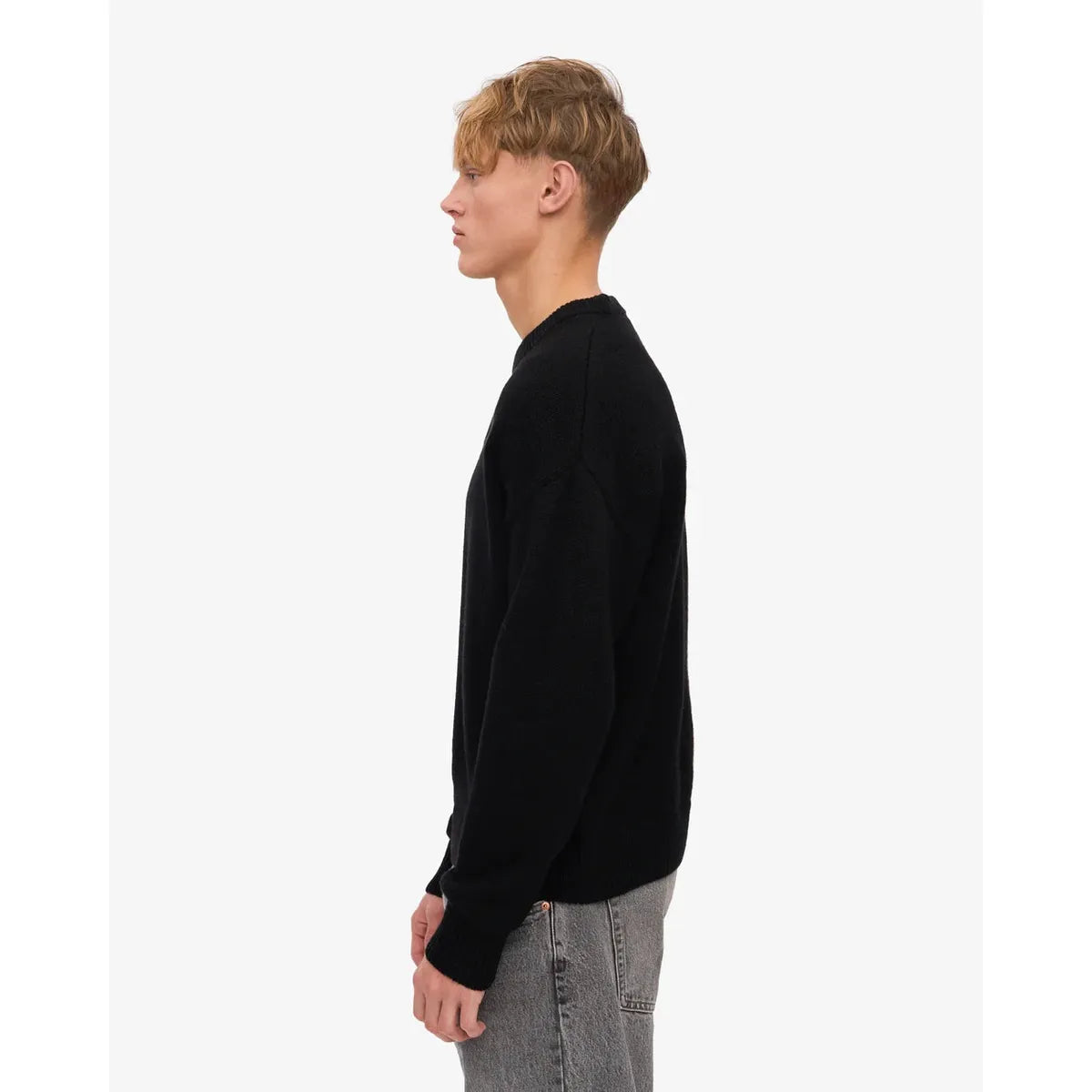 Colorful Standard Oversized Merino Wool Crew - Deep Black