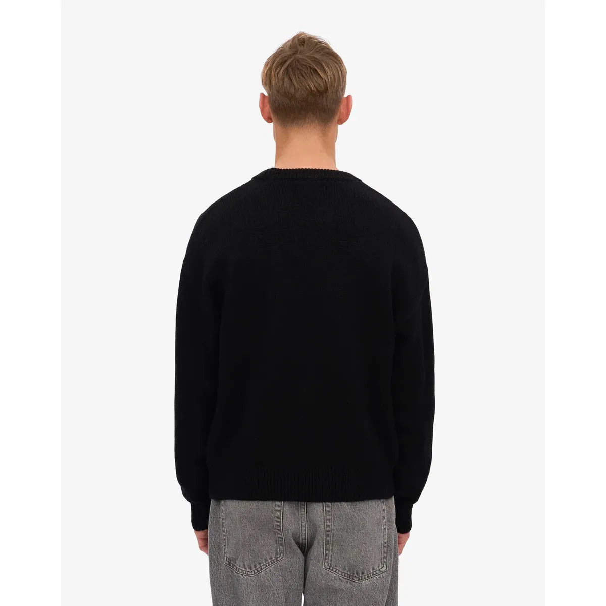 Colorful Standard Oversized Merino Wool Crew - Deep Black