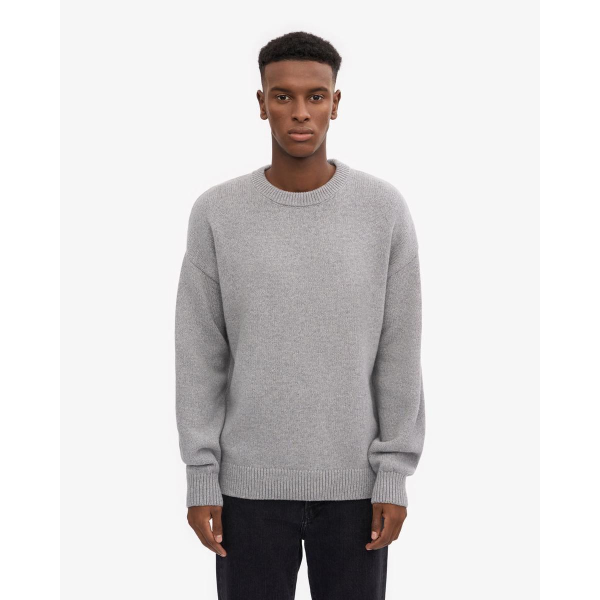 Colorful Standard Oversized Merino Wool Crew - Heather Grey