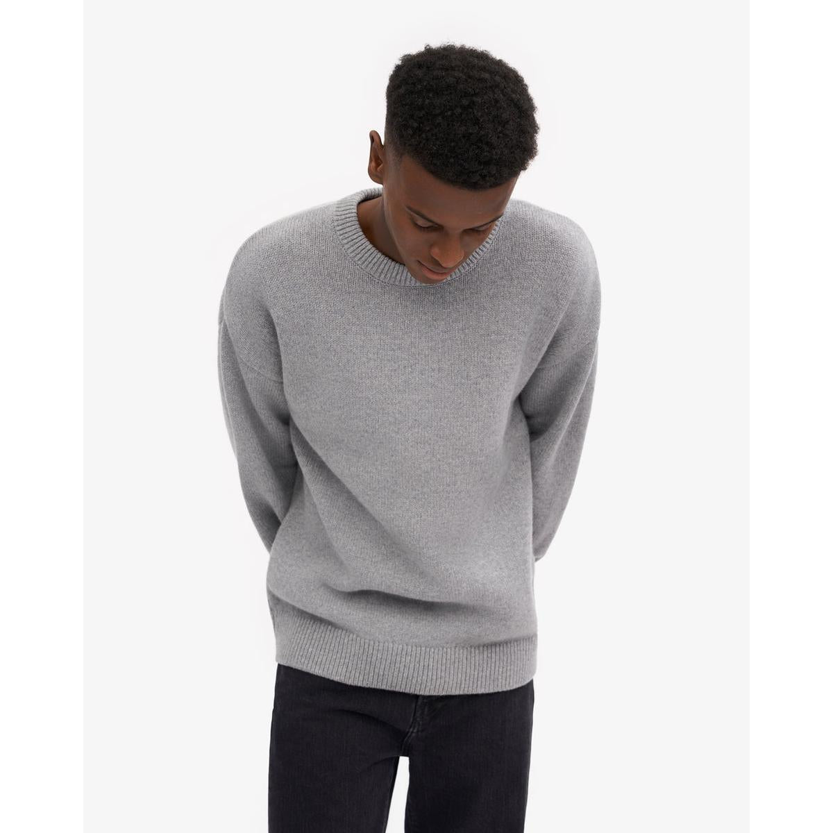 Colorful Standard Oversized Merino Wool Crew - Heather Grey