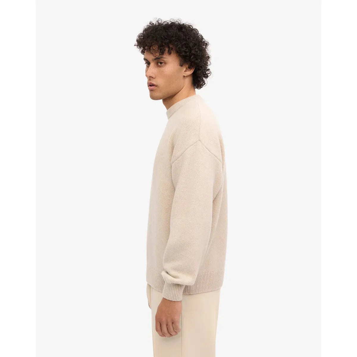 Colorful Standard Oversized Merino Wool Crew - Ivory White