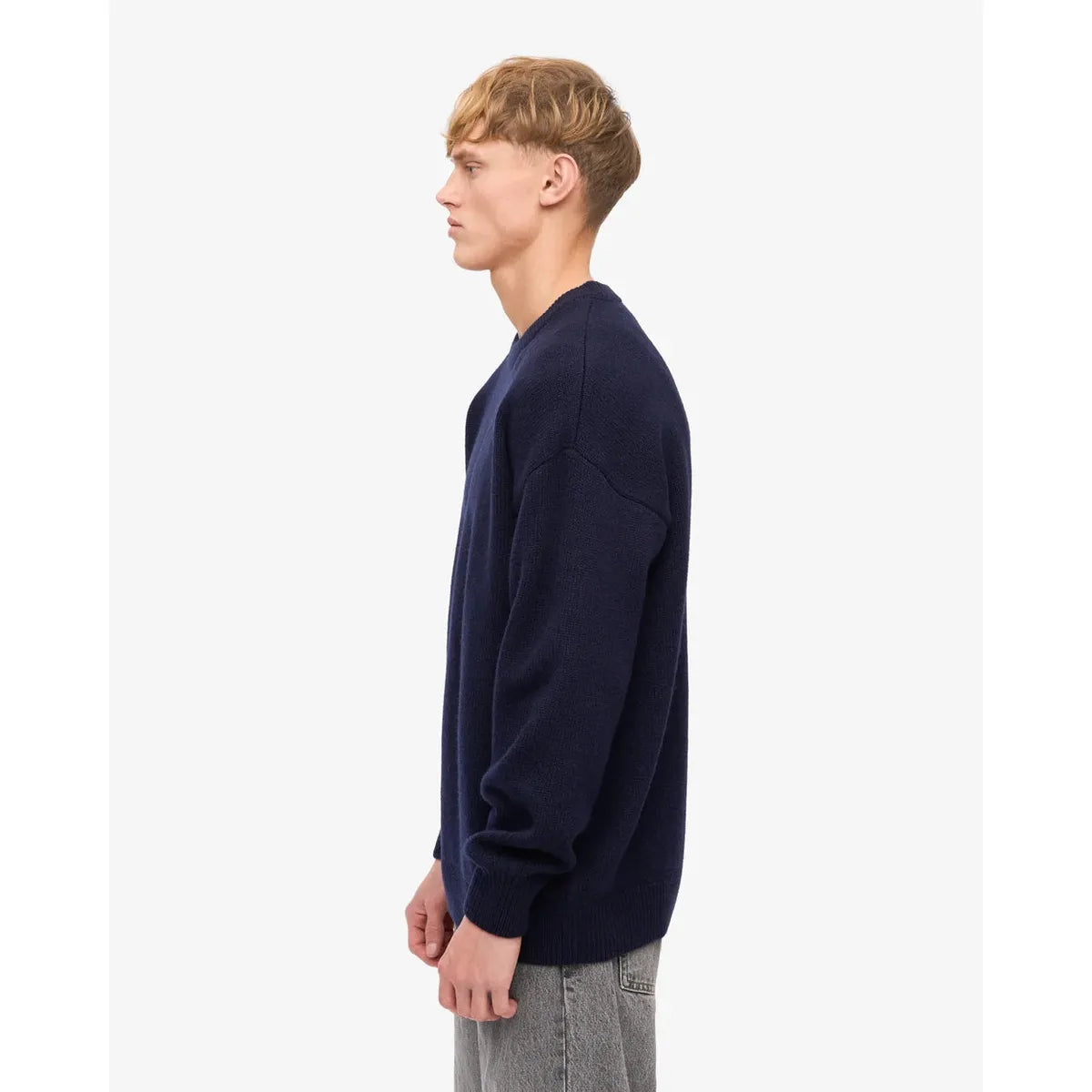 Colorful Standard Oversized Merino Wool Crew - Navy Blue