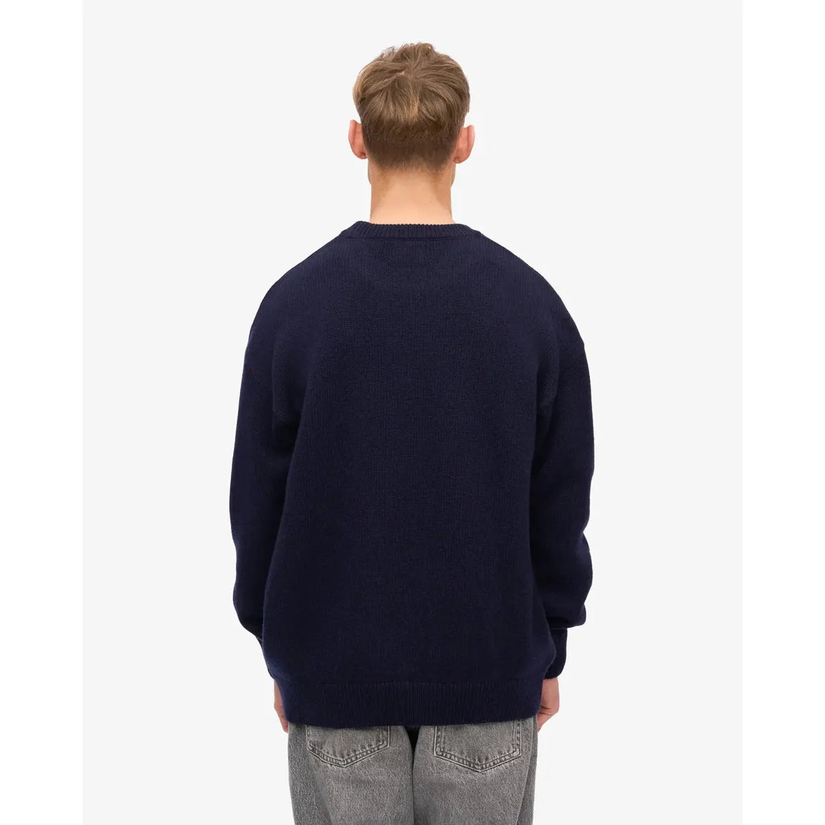 Colorful Standard Oversized Merino Wool Crew - Navy Blue
