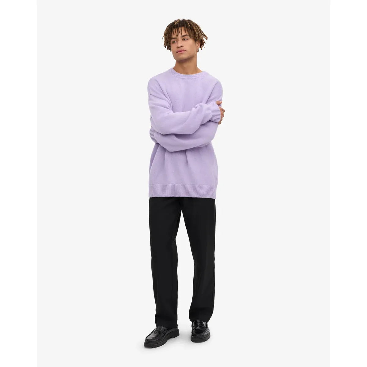 Colorful Standard Oversized Merino Wool Crew - Soft Lavender