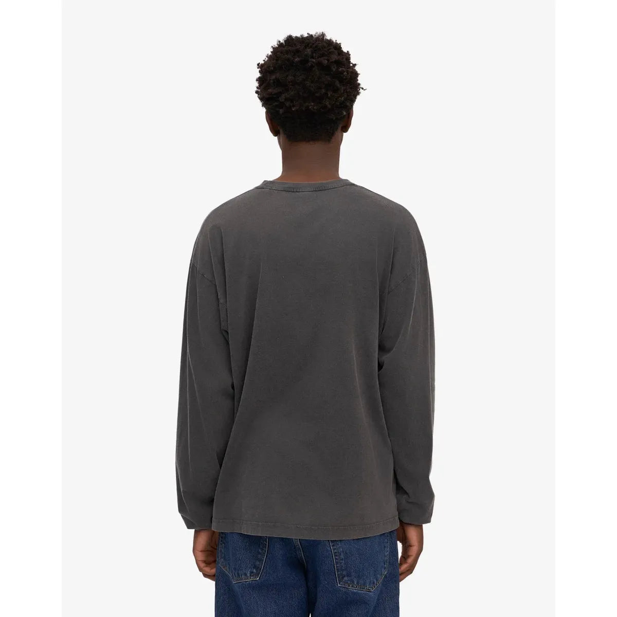 Colorful Standard Oversized Organic LS T-Shirt - Faded Black