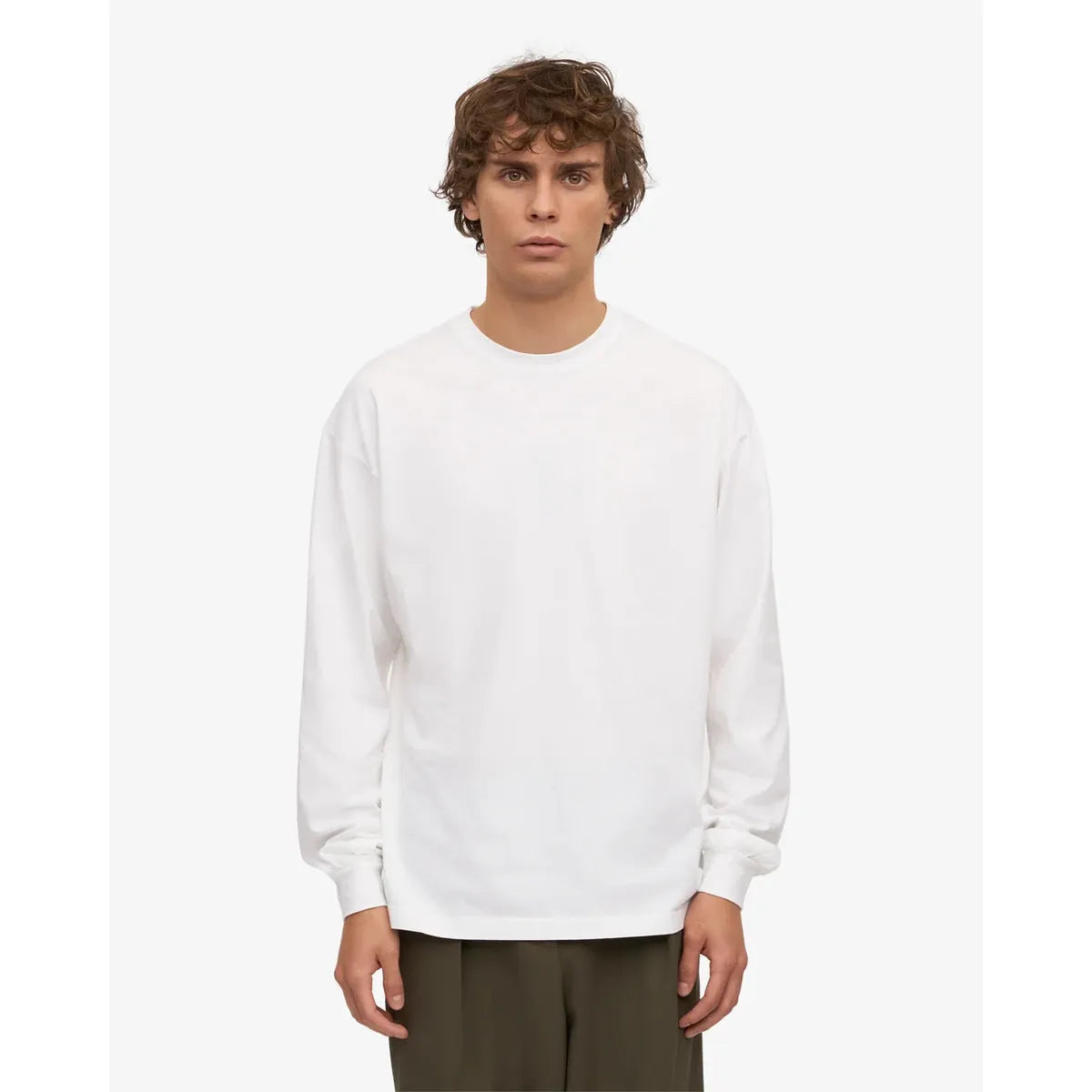 Colorful Standard Oversized Organic LS T-Shirt - Optical White