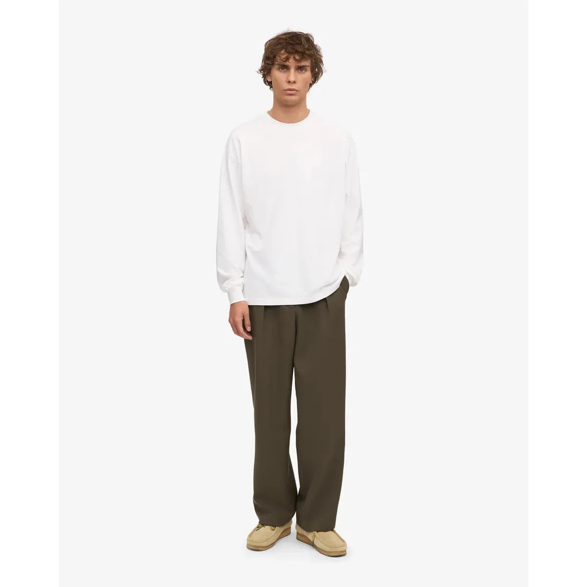 Colorful Standard Oversized Organic LS T-Shirt - Optical White