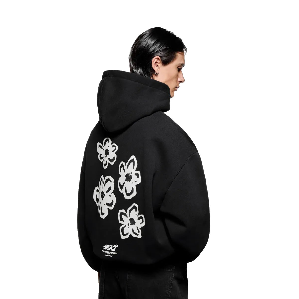 MKI Hibiscus Hoodie in Black