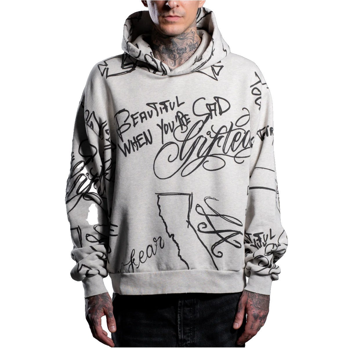 Askyurself Scribble Vintage Hoodie