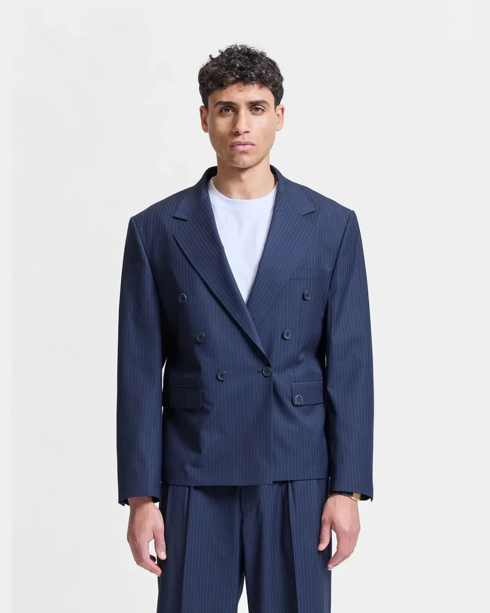 Reternity Signe Blazer in Pinstripe Blue