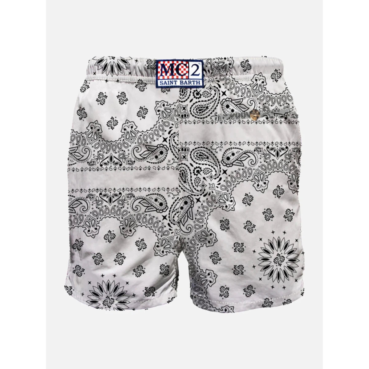 MC2 Man Swim Shorts With White Bandanna Print