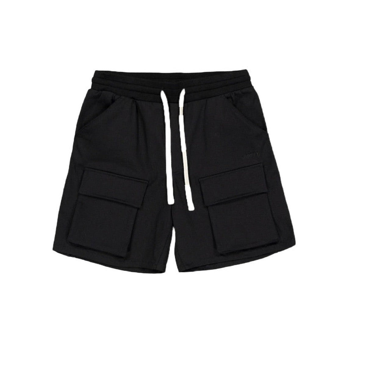 Mouty Black Cargo Shorts Pants