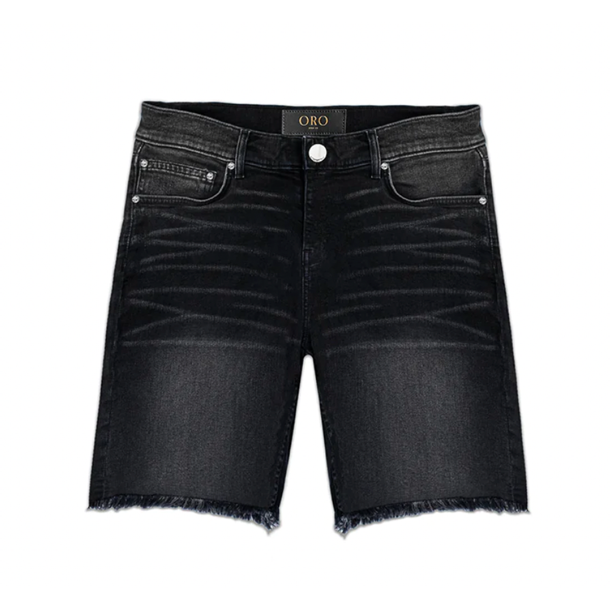 ORO Los Angeles Black Regent Denim Shorts
